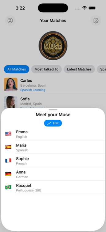 Meet your Muse — AI tutors for each language